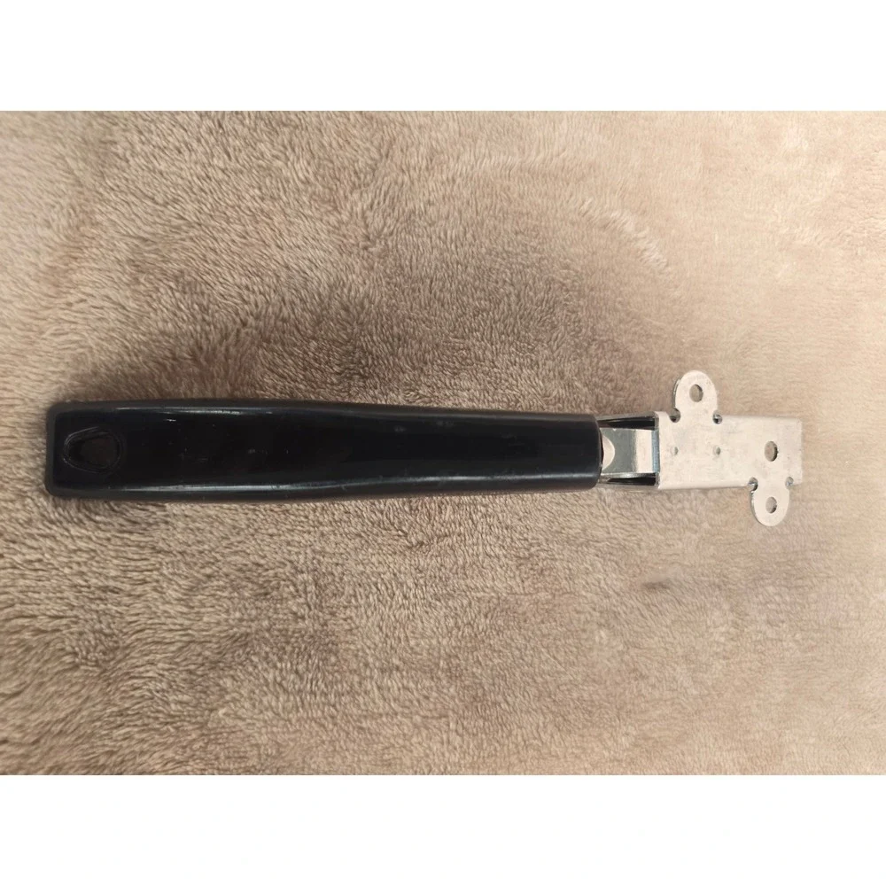 Vintage Ekco Knife Sharpener Chromium Plated USA Black Handle Handheld Tool